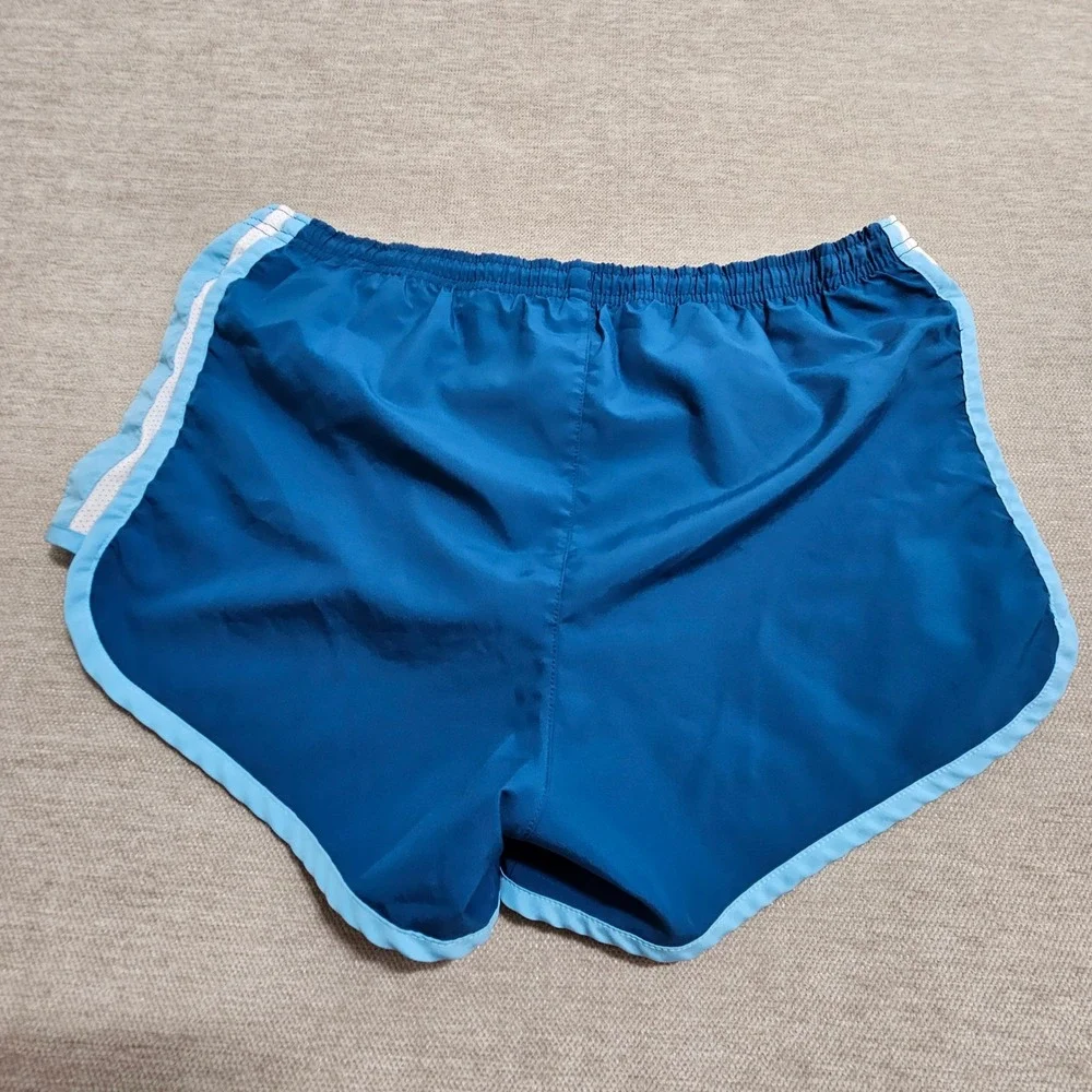 Nike Running Shorts Women Small Blue FIT DRY Mesh Trim 144172-422